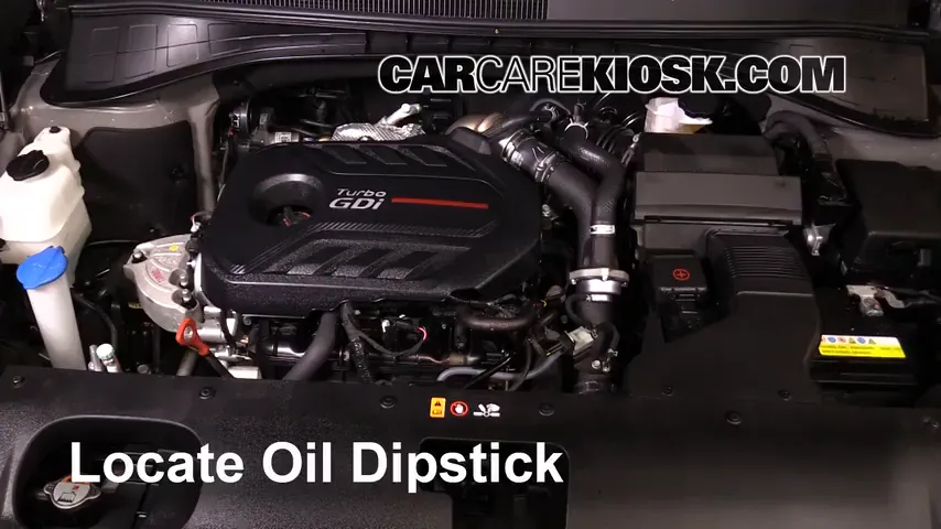 2017 Kia Sorento EX 2.0L 4 Cyl. Turbo Oil Check Oil Level